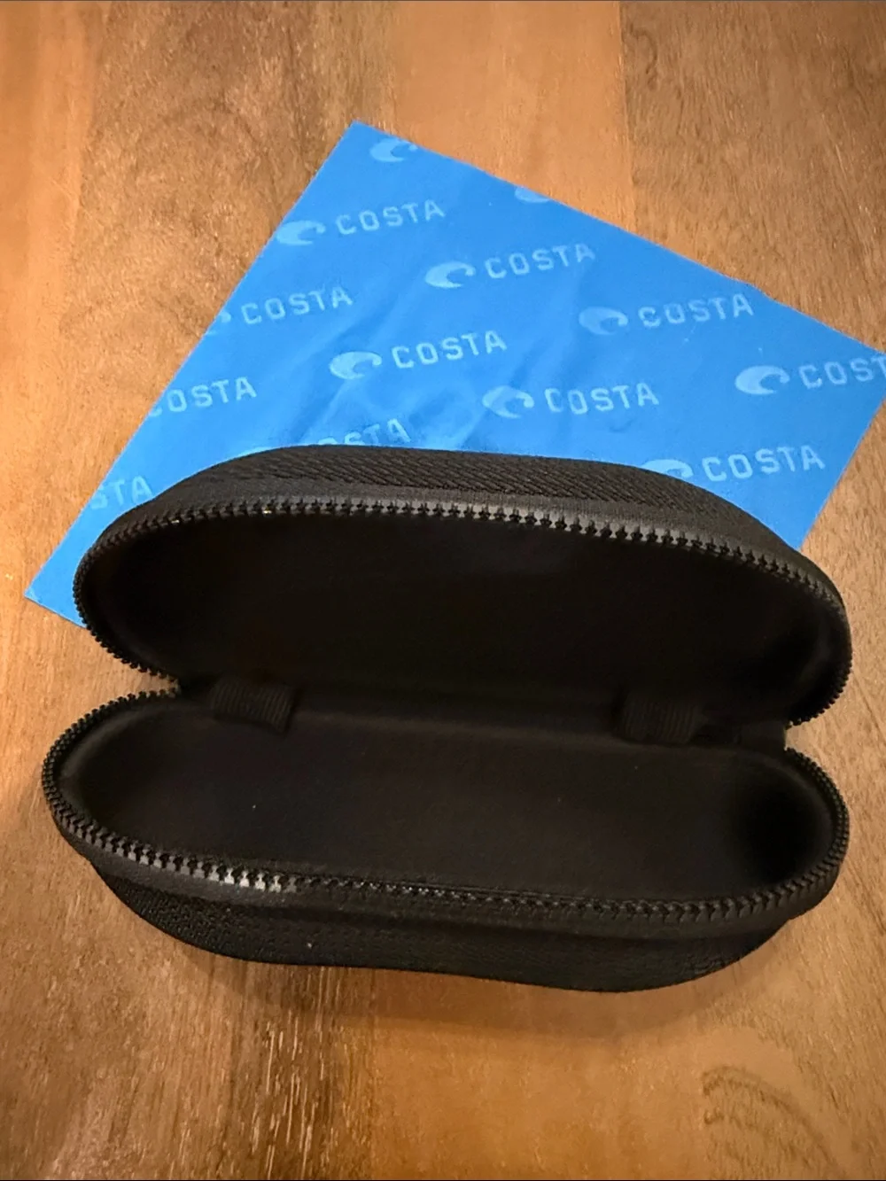 Costa Matte Black Sunglasses with Grey Lenses and Neck Cord